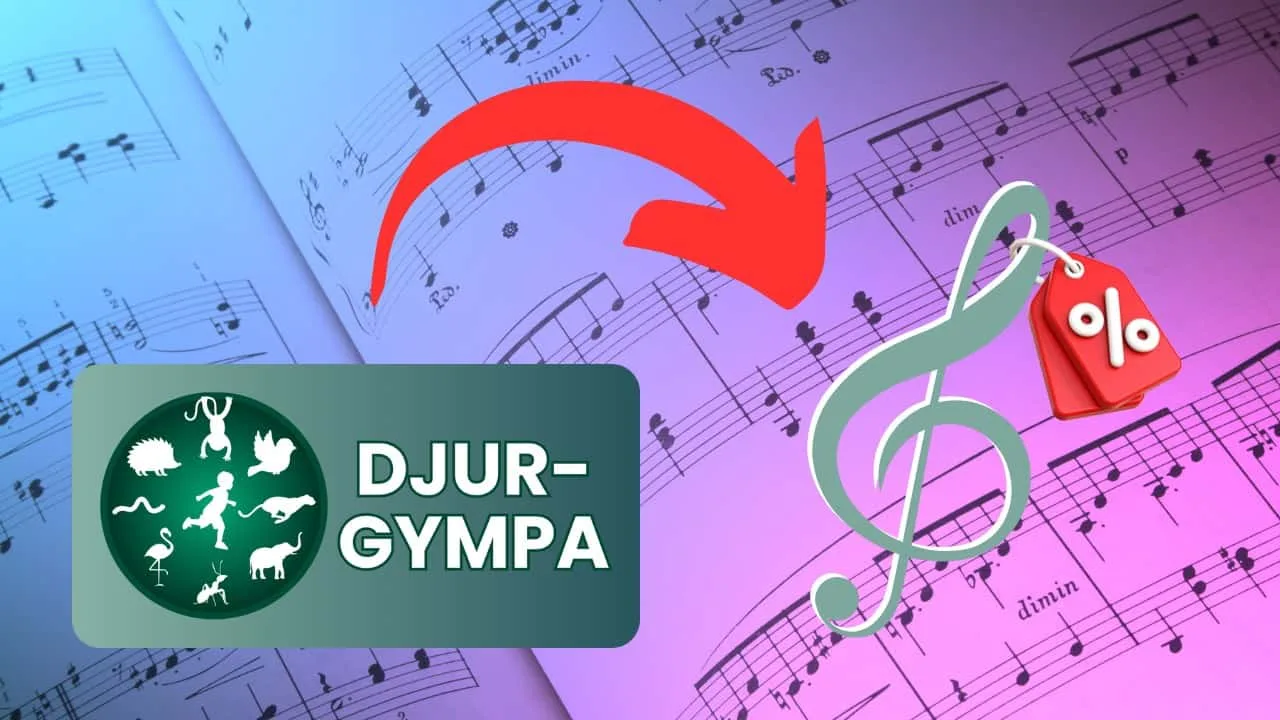 DJUR-GYMPA erbjuder licensfri musik - en frihet för föreningar och förskolor