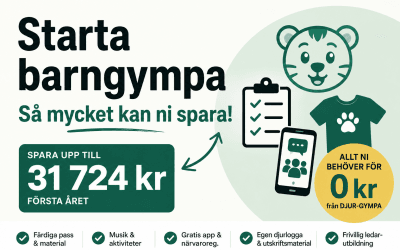 Vad kostar det att starta barngympa? Så mycket kan ni spara med DJUR-GYMPA